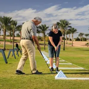 Lessons - Playing with the Pro Championship Course Including green fee, Golf Car